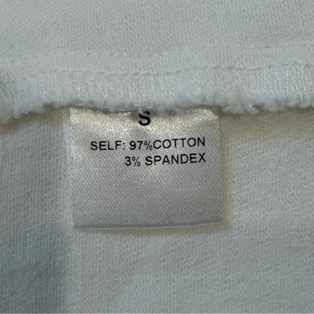 Sadie & Sage NWT White Denim Skort Mini Skirt Shorts Size S Clean Girl Coastal - Picture 8 of 8